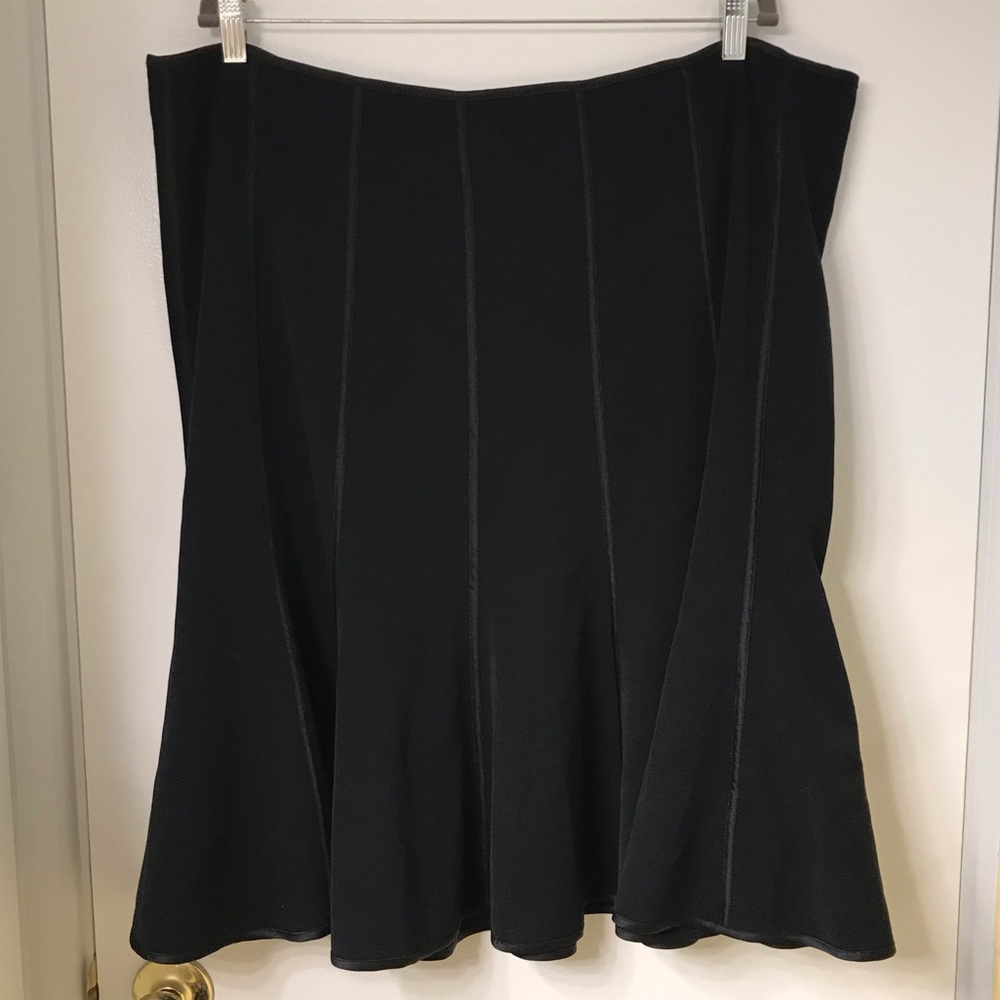 Lane Bryant mid length Black skirt Size 22